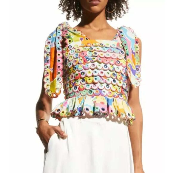 CeliaB Colorful Maia Top in Multi Sz. XS - Picture 2 of 11